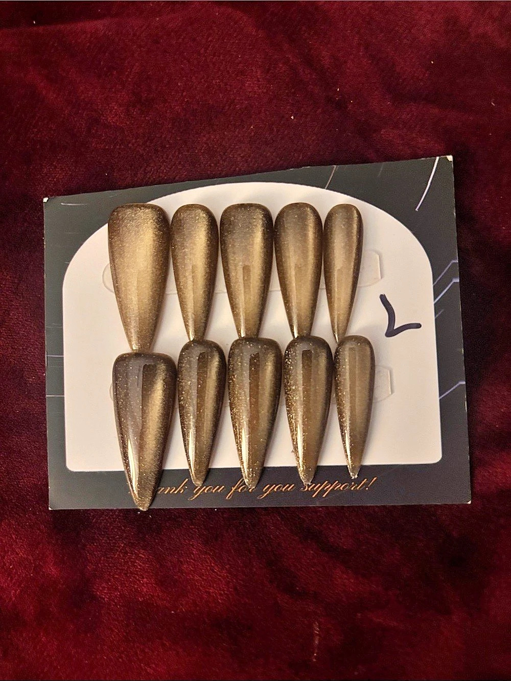Brown Press-On Nails